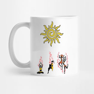 dancing sun Mug